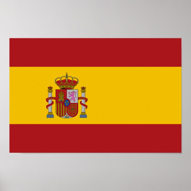 Spain Flag Poster (Framsidan)