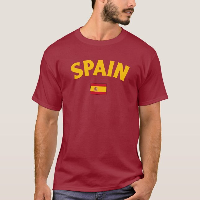 Spain Flag T Shirt (Framsida)