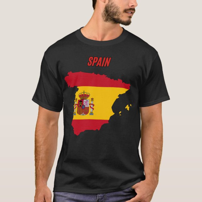 spain flag t shirt (Framsida)