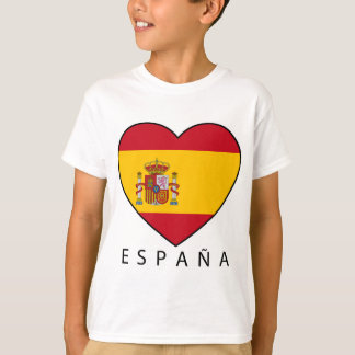 Spain Heart with black ESPANA Tee Shirt