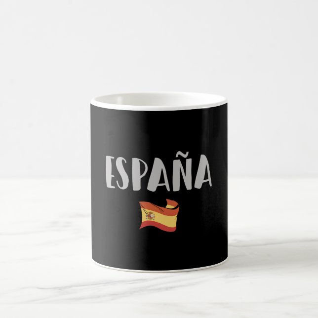 Spain Soccer Football Fan Shirt Flag Kaffemugg (Center)