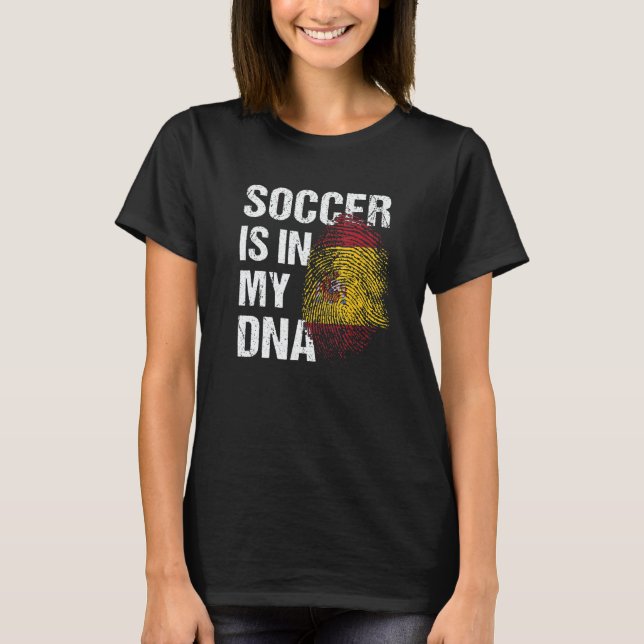 Spain Soccer Spanish Football España Futbol 2 T Shirt (Framsida)
