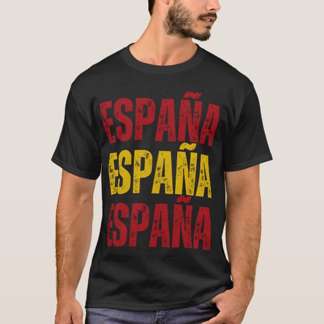 Spain  Spanish pride girl T Shirt (Framsida)