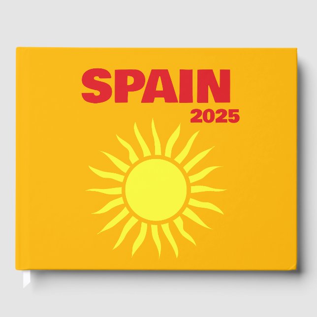 Spain travel coffee table book gästböcker (Framsida)