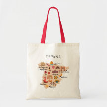 Spain travel map (One-sided print)