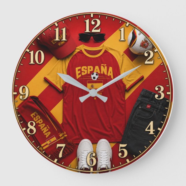Spain world cup football team stor klocka (Framsida)