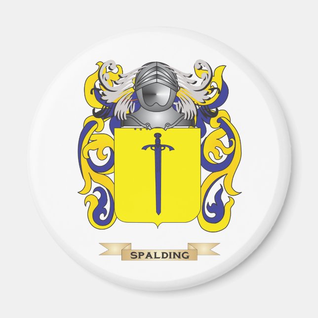 Spalding Jackar av Arm (Family Crest) Magnet (Framsidan)