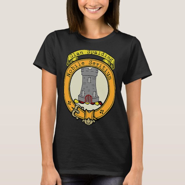 Spalding Nairn Klan Scottish Vapensköld T Shirt (Framsida)