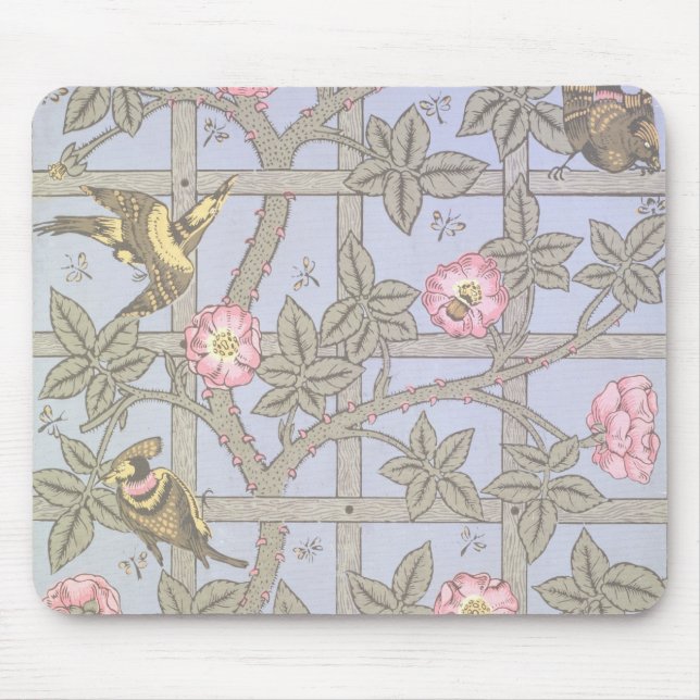 "Spaljé" tapetdesign, 1864 Musmatta (Framsidan)