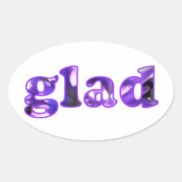 Spaltad med klistermärke av lila blommor