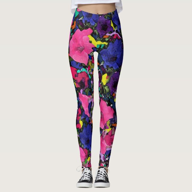 Spaltblommor - baljväxter leggings (Framsida)