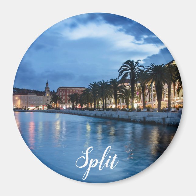 Spaltpromenad i Kroatien Magnet (Framsidan)