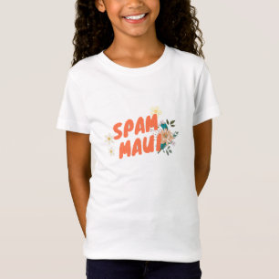 Spam Maui med Flowers   Musubi Maui T Shirt