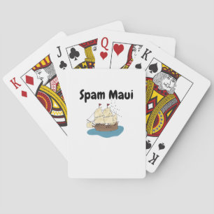 Spam Maui med frakt och hav   Musubi Maui Casinokort