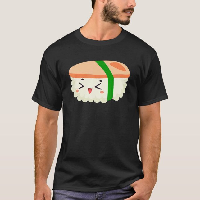 Spam Musubi Food Instruction Diagram Japanese Hawa T Shirt (Framsida)