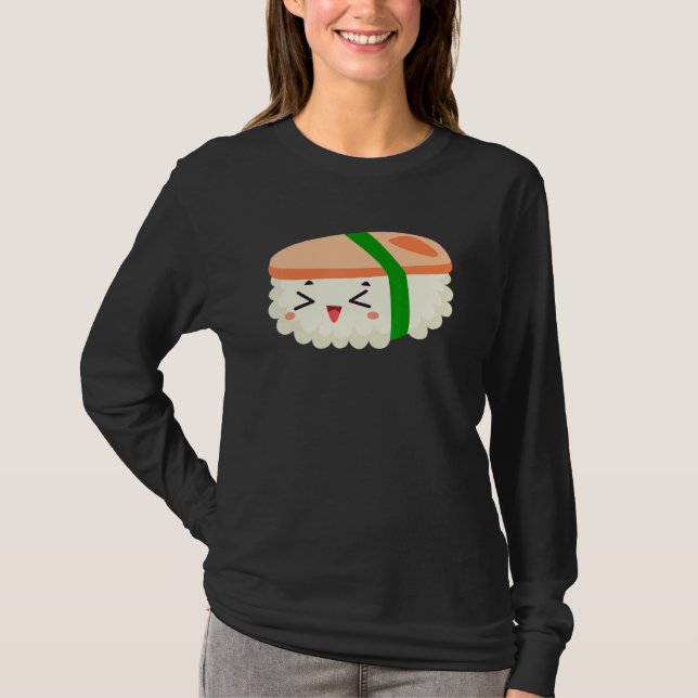 Spam Musubi Food Instruction Diagram Japanese Hawa T Shirt (Framsida)
