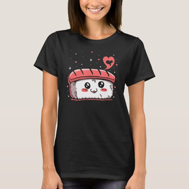 Spam Musubi Food Instruction Diagram Japanska Hawa T Shirt (Framsida)