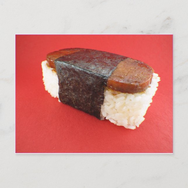 Spam Musubi Vykort (Framsida)