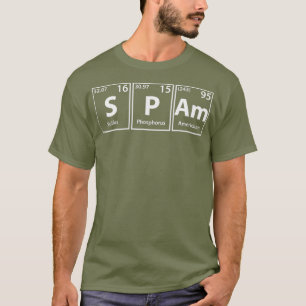 Spam SPAm Periodic Bord Inslag T Shirt