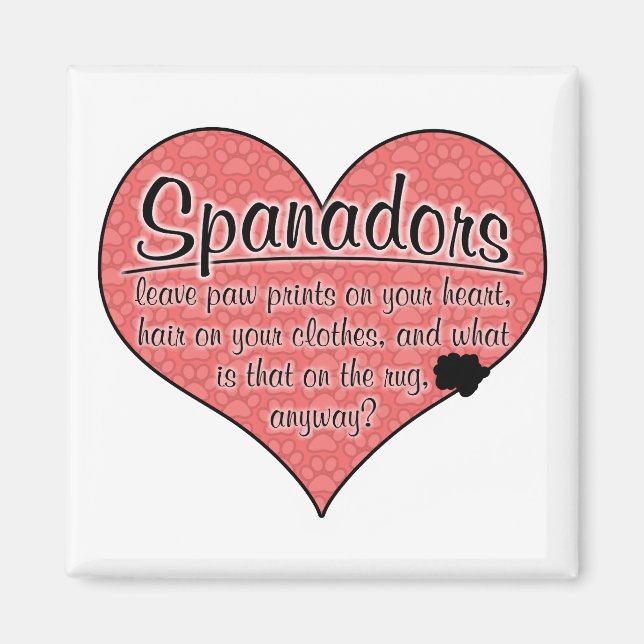Spanador Tass avtryck Dog Humor Magnet (Framsidan)