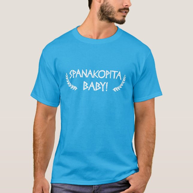 Spanakopita baby! t-skjorta t-shirt (Framsida)