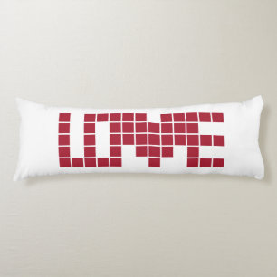 Spånblad för Cute Red kärlek Kroppskudde