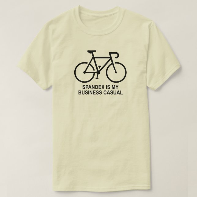 Spandex Is My Business Casual Cycling T Shirt (Design framsida)