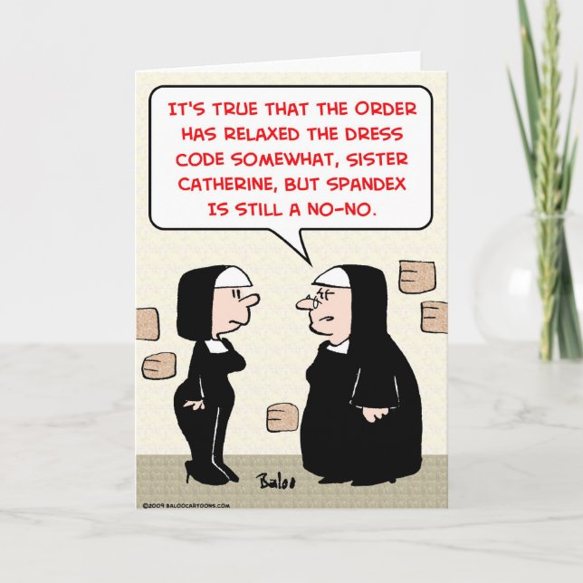 spandex nuns no-no-dress-kod kort (Framsida)