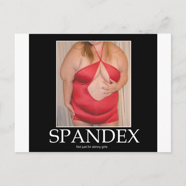 Spandex! Vykort (Framsida)