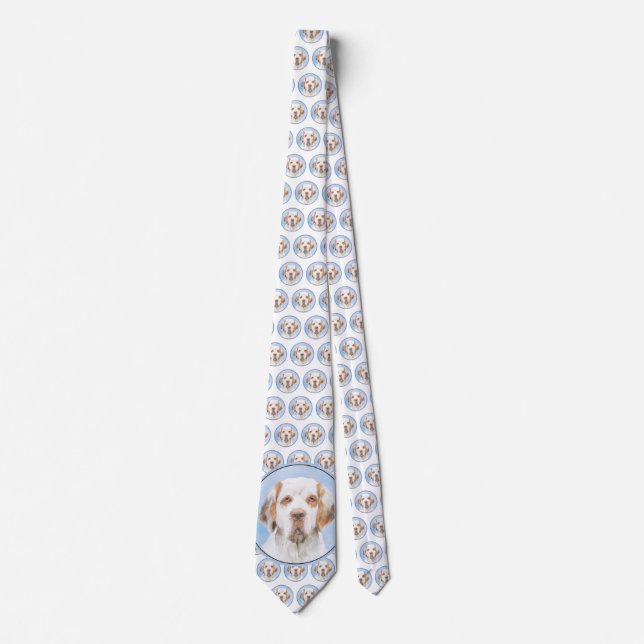 Spanelmålning med lumpar - Cute Original Hund Art Slips (Framsida)