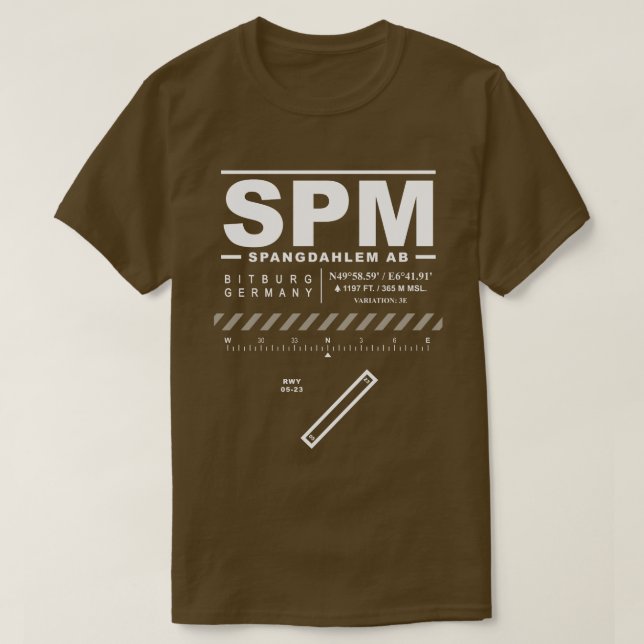 Spangdahlem Air Base SPM T Shirt (Design framsida)