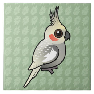 Spangled Cockatiel Kakelplatta