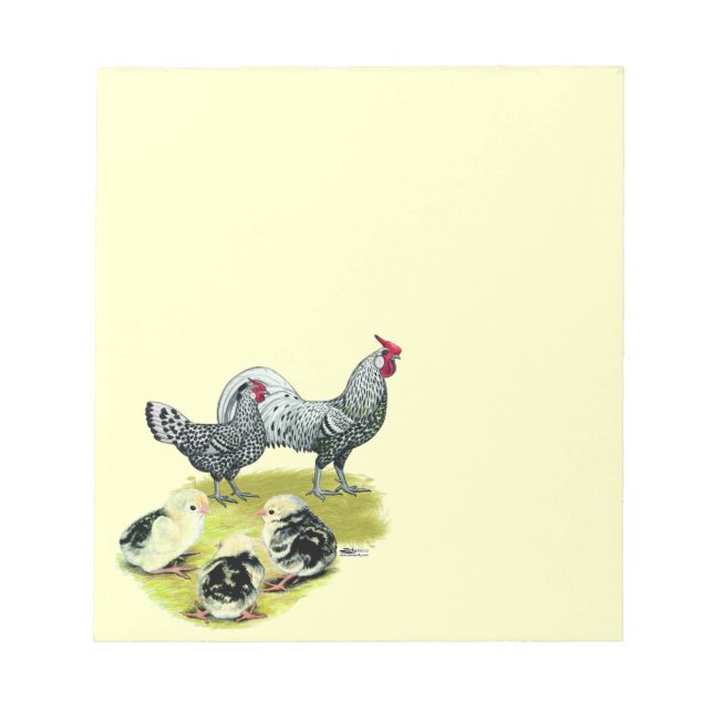 Spangled Hamburg Family Anteckningsblock (Framsida)