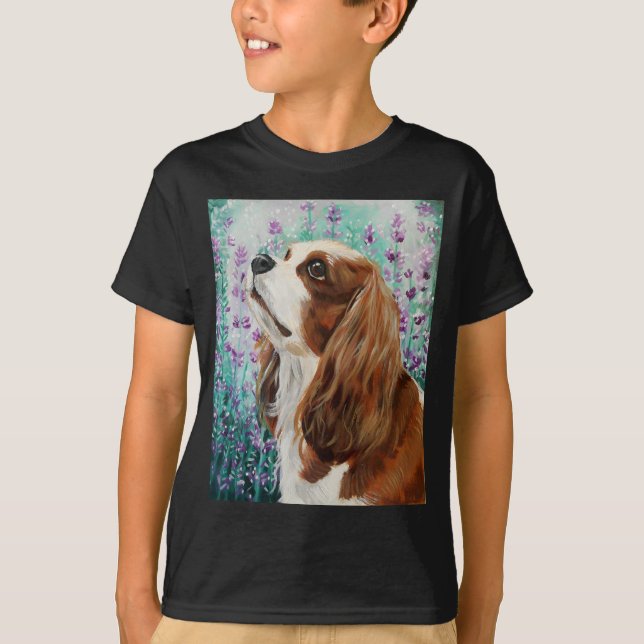 Spaniel för Blenheim stolt kung Charles Tee Shirt (Framsida)