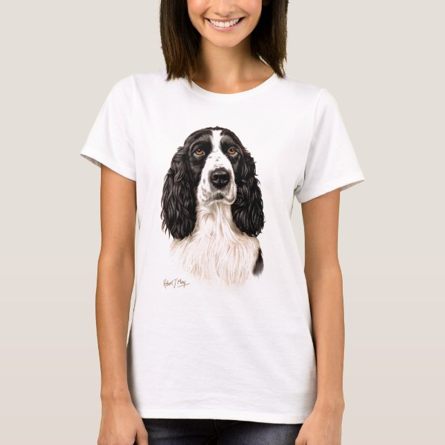 Spaniel för engelsk Springer Tee Shirt (Framsida)