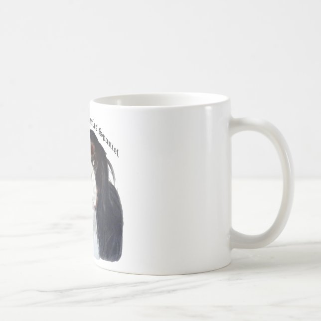Spaniel för kung Charles för Tri färg stolt Kaffemugg (Höger)