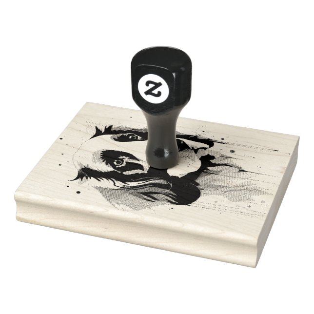 Spaniel hund frimärke stämpel (Stämpel)