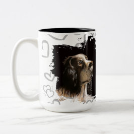 Spaniel hund kärlek mugg