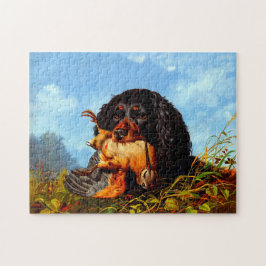 Spaniel och morkulla Arthur Fitzwilliam Tait 1861 Pussel