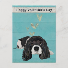 SPANIEL VALENTINS vykort