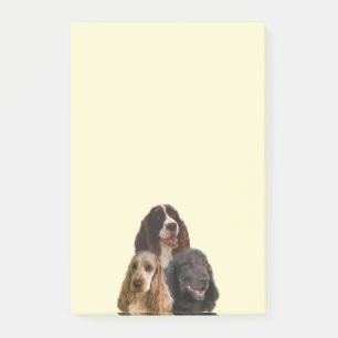Spanielkärlek - Posta-Det noterar Post-it Block