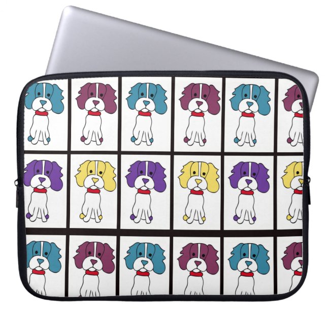 Spaniellaptop sleeve (Framsidan)