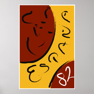 Spanien 1982 Vm Poster