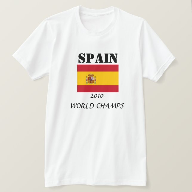SPANIEN 2010 VÄRLDSKAMPAR T SHIRT (Design framsida)