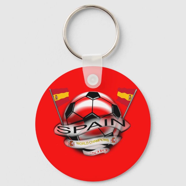 Spanien 2010 Vm World Champions Keychain Nyckelring (Framsida)