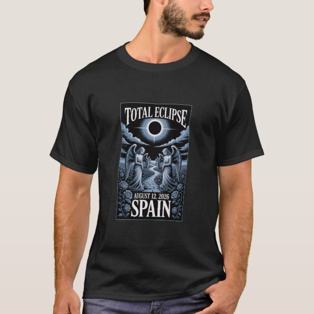 Spanien 2026 Eclipse Tröja Solär Händelse Minnesmä (Framsida)