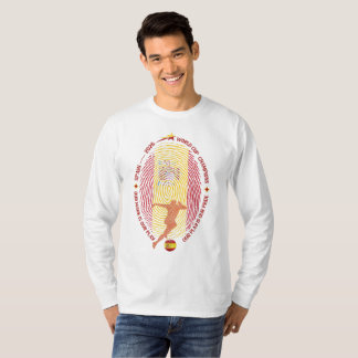 Spanien 2026 Fotbolls Mästare Fingeravtryck Konst T Shirt