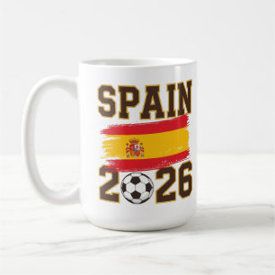 Spanien 2026 Fotbollsdesign Kaffemugg