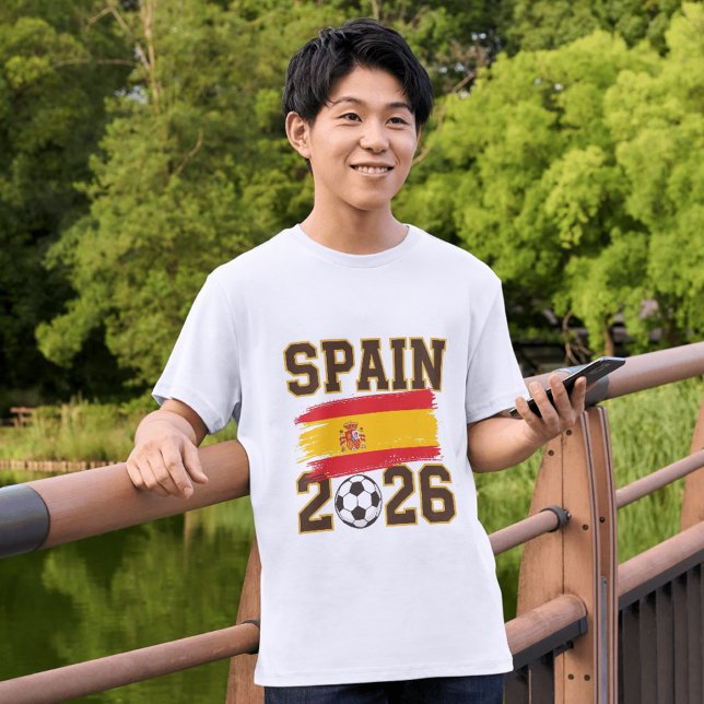 Spanien 2026 Fotbollsdesign T Shirt (Skapare uppladdad)