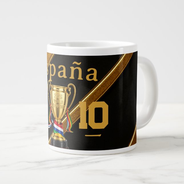 Spanien 2026 Global Games: Guldmedalj| Premium 10 Jumbo Mugg (Framsida höger)